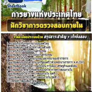 แนวข้อสอบนักวิชาการตรวจสอบภายใน การยางแห่งประเทศไทย