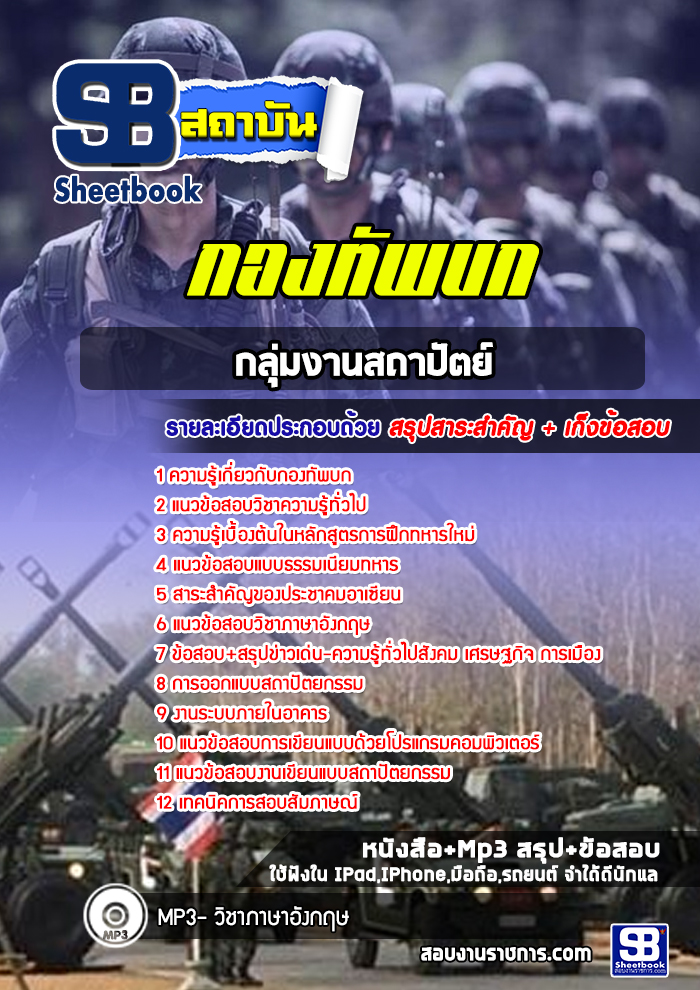 แนวข้อสอบกลุ่มงานสถาปัต กองทัพบก