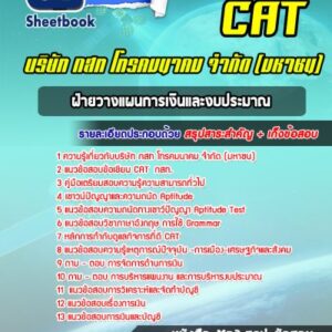 แนวข้อสอบฝ่ายวางแผนการเงินและงบประมาณ CAT
