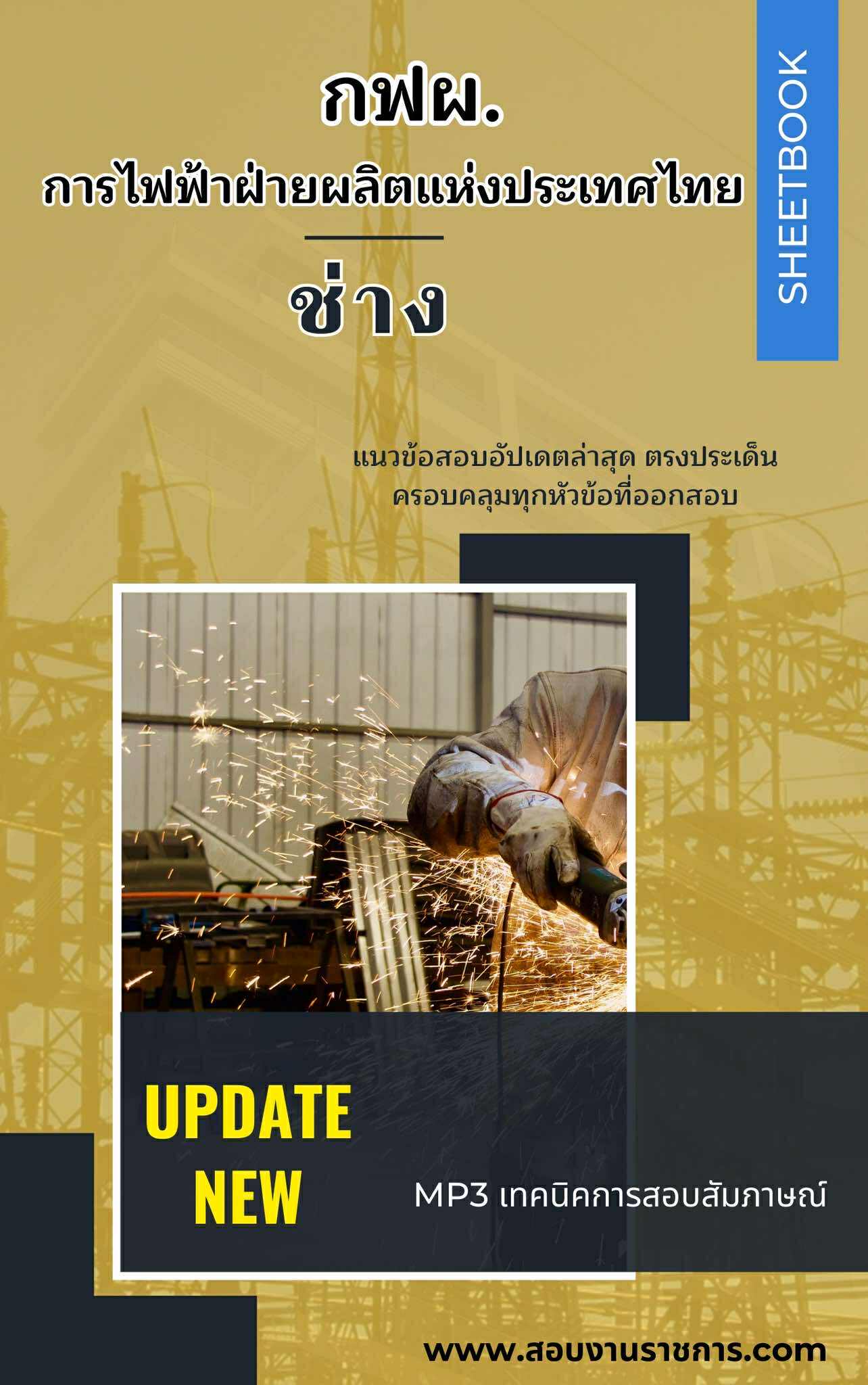 แนวข้อสอบ ช่าง การไฟฟ้าผลิตแห่งประเทศไทย กฟผ